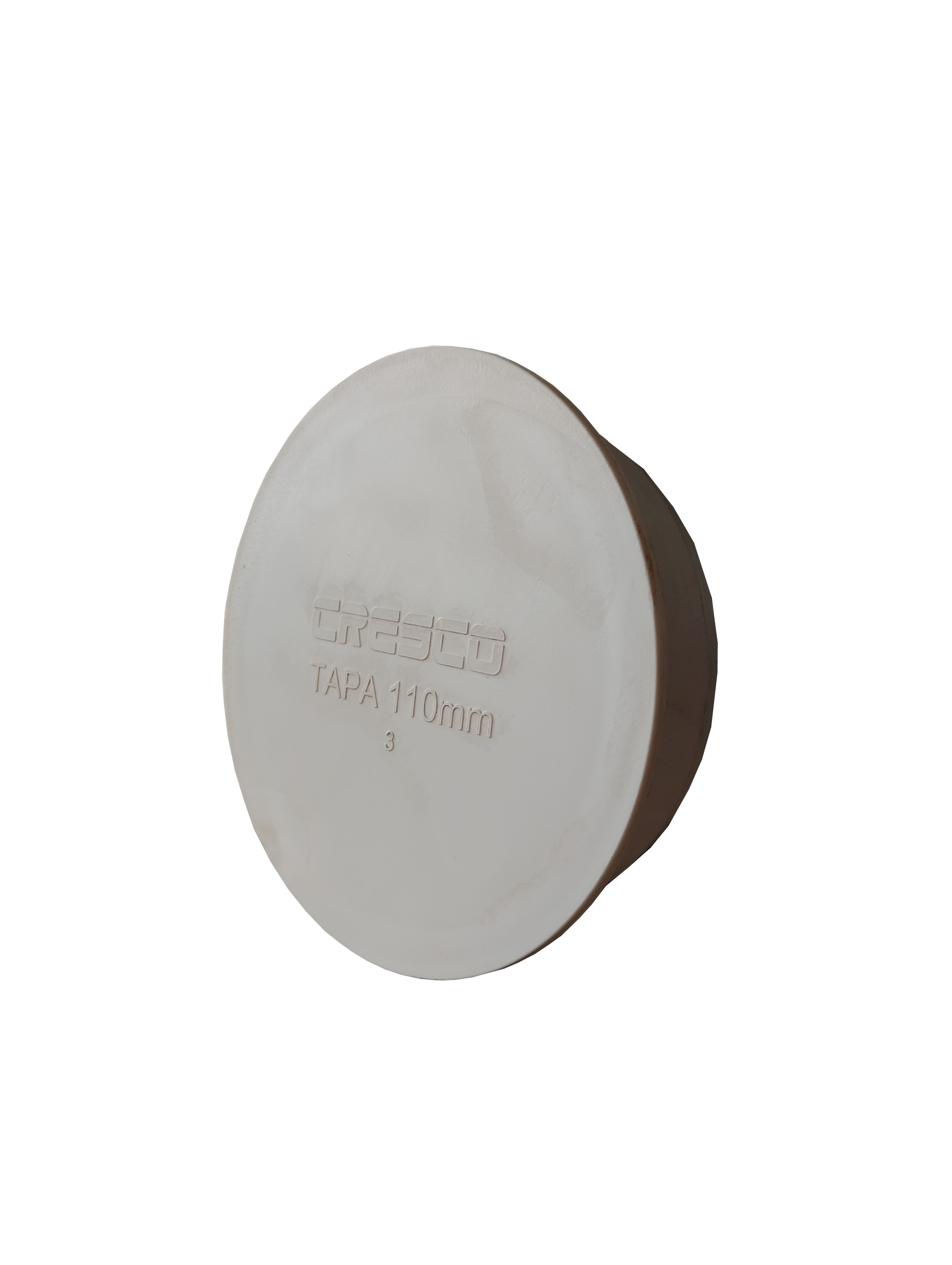 TAPA DE INSERCION DE PVC SANITARIO DE 4" MARCA CRESCO 